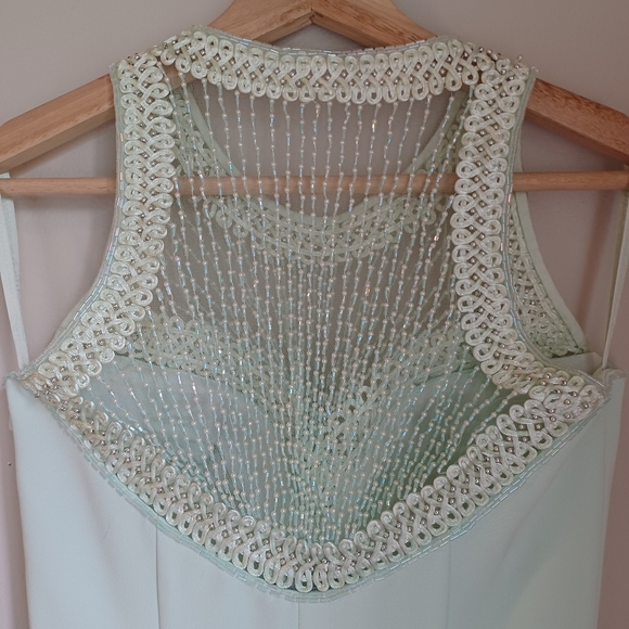Vintage Alyce Designs Mint Green Beaded Gown - Picture 8 of 12